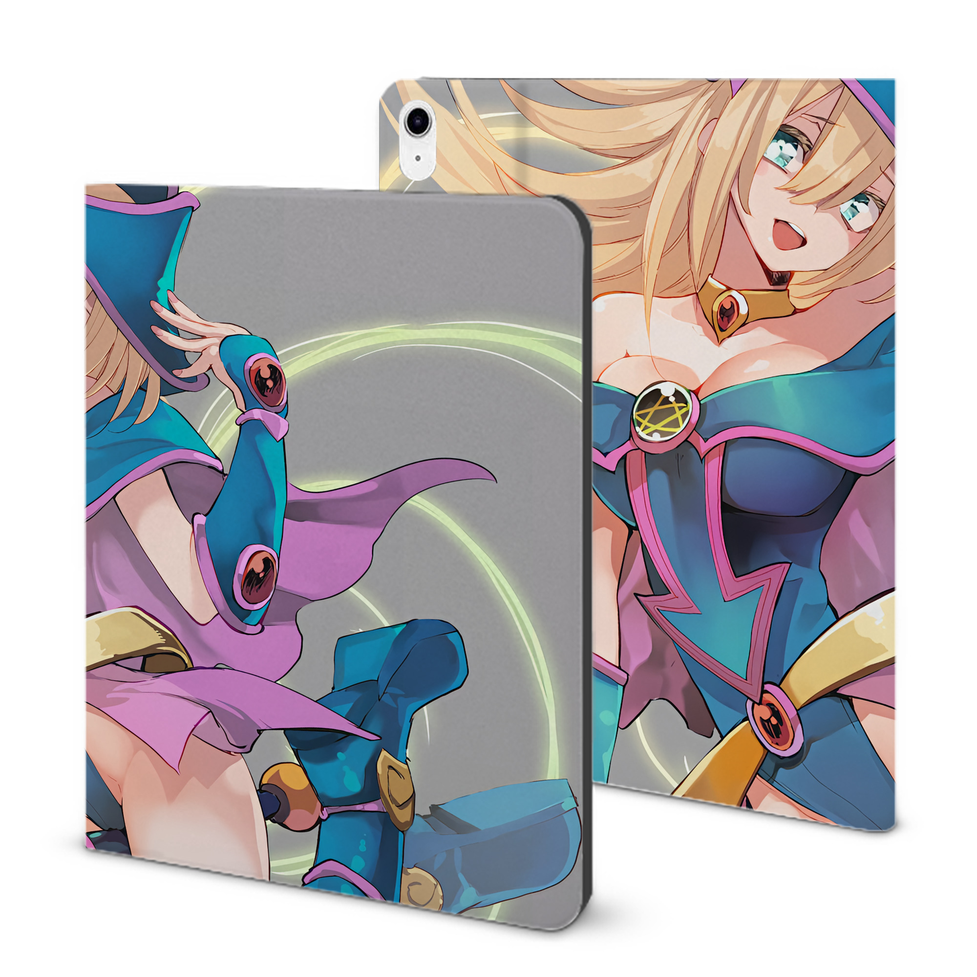 （画像用） 遊☆戯☆王 Yu-Gi-Oh! IPad ケース ブック型 PUレザー TPU 耐衝撃 軽量 薄型 ペン収納なし 全面保護 IPad 各モデル対応